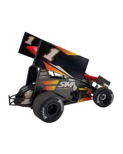 Winged Sprint Car #1 Jamie Veal "SWI Earthworks" SWI Engineering Racing Team (2022) 1/18 Diecast Model Car by ACME