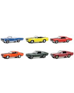 "Woodward Dream Cruise" Set of 6 pieces Series 1 1/64 Diecast Model Cars by Greenlight