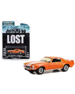 1971 Chevrolet Camaro Z/28 Orange with White Stripes (Dirty Version) "Lost" (2004-2010) TV Series "Hollywood Series" Release 38 1/64 Diecast Model Car by Greenlight