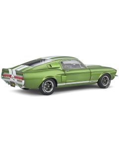 1967 Shelby GT500 Lime Green Metallic with White Stripes 1/18 Diecast Model Car by Solido