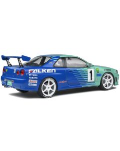 Nissan Skyline GT-R (R34) RHD (Right Hand Drive) #1 Hironori Takeuchi - Yuji Tachikawa "Falken" JGTC (Japan Grand Touring Championship) (2001) "Competition" Series 1/18 Diecast Model Car by Solido