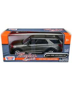 2022 Ford Explorer XLT Gray Metallic "Timeless Legends" Series 1/24 Diecast Model Car by Motormax