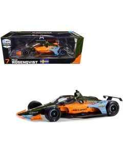 Dallara IndyCar #7 Felix Rosenqvist "UNDEFEATED" Arrow McLaren SP Indianapolis 500 "NTT IndyCar Series" (2022) 1/18 Diecast Model Car by Greenlight