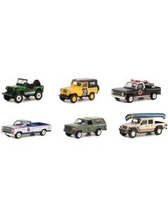 "Smokey Bear" Set of 6 Cars Series 2 1/64 Diecast Model Cars by Greenlight