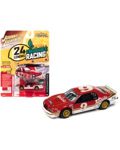 1986 Ford Thunderbird Stock Car #9 Primary Red "Thin Blue Swine" 24 Hours of Lemons "Street Freaks" Series Limited Edition to 8058 pieces Worldwide 1/64 Diecast Model Car by Johnny Lightning