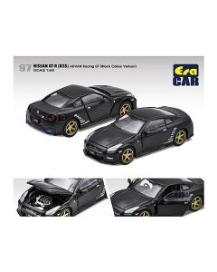 Nissan GT-R (R35) RHD (Right Hand Drive) Matt Black "Advan Racing GT" Limited Edition to 1200 pieces Worldwide 1/64 Diecast Model Car by Era Car