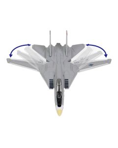 Grumman F-14 Tomcat Fighter Aircraft "VF-1 Wolfpack" and Section B of USS Enterprise (CVN-65) Aircraft Carrier Display Deck "Legendary F-14 Tomcat" Series 1/200 Diecast Model by Forces of Valor