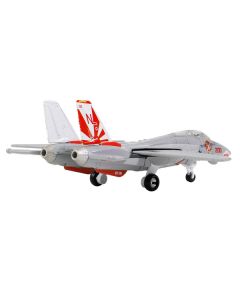 Grumman F-14A Tomcat Fighter Aircraft "VF-111 Sundowners" and Section J of USS Enterprise (CVN-65) Aircraft Carrier Display Deck "Legendary F-14 Tomcat" Series 1/200 Diecast Model by Forces of Valor