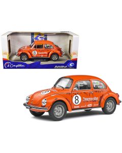 1974 Volkswagen Beetle 1303 #8 Matt Orange "Jagermeister" Tribute "Competition" Series 1/18 Diecast Model Car by Solido