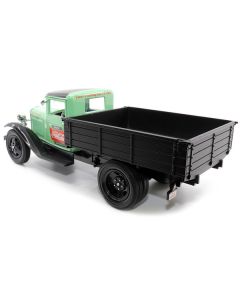 1931 Ford Model AA Pickup Truck Light Green and Black "Pause. Refresh. Drink Coca-Cola" 1/24 Diecast Model Car by Motor City Classics