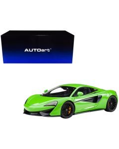 Mclaren 570S Mantis Green with Black Wheels 1/18 Model Car by Autoart