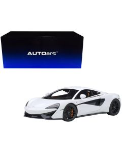 Mclaren 570S White with Black Wheels 1/18 Model Car by Autoart