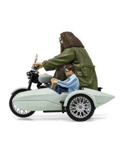 Motorcycle and Sidecar Light Green with Harry and Hagrid Figures "Harry Potter and the Deathly Hallows Part 1" (2010) Movie Diecast Motorcycle Model  by Corgi