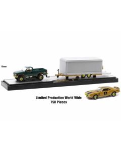 Auto Haulers Set of 3 Trucks Release 63 Limited Edition to 8400 pieces Worldwide 1/64 Diecast Models by M2 Machines