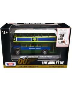 Double Decker Bus "San Monique Transport" James Bond 007 "Live and Let Die" (1973) Movie "James Bond Collection" Series Diecast Model Car by Motormax