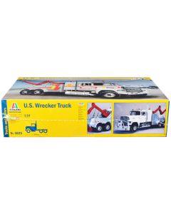 Skill 4 Model Kit U.S. Wrecker Tow Truck 1/24 Scale Model by Italeri