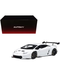 2016 Lamborghini Huracan LP620-2 Super Trofeo White / Bianco Isis 1/18 Model Car by Autoart