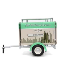 Travel Trailer Beige with Light Green Top "The Waldorf-Astoria Luggage Service New York - Park Avenue" 1/24 Diecast Model Car by Motor City Classics