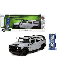 Hummer H2 Gray with Extra Wheels "Just Trucks" Series 1/24 Diecast Model Car by Jada