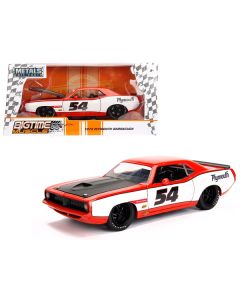 1973 Plymouth Barracuda #54 1/24 Diecast Model Car by Jada