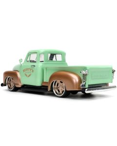 1953 Chevrolet 3100 Pickup Truck Light Green and Gold Metallic 