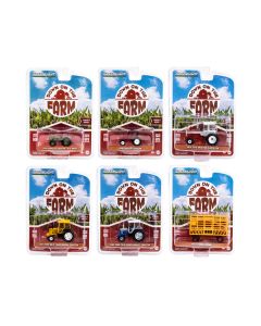 "Down on the Farm" Series Set of 6 pieces Release 7 1/64 Diecast Models by Greenlight