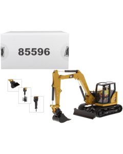 CAT Caterpillar 308 CR Next Generation Mini Hydraulic Excavator with Work Tools and Operator "High Line" Series 1/50 Diecast Model by Diecast Masters