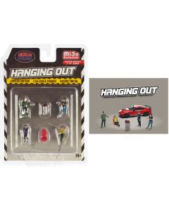 "Hanging Out" 6 piece Diecast Figure Set (4 Figures 1 Seat 1 Barrel) Limited Edition to 3600 pieces Worldwide 1/64 Scale Models by American Diorama