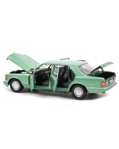 1991 Mercedes-Benz 560 SEL Light Green Metallic 1/18 Diecast Model Car by Norev