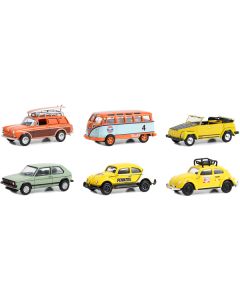 "Club Vee V-Dub" Set of 6 pieces Series 16 1/64 Diecast Model Cars by Greenlight