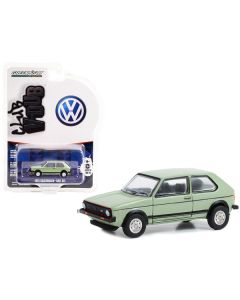 1979 Volkswagen Golf GTI Inari Silver Green "Club Vee V-Dub" Series 16 1/64 Diecast Model Car by Greenlight