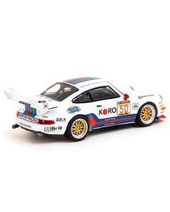 Porsche 911 Turbo S LM GT #50 Wolfgang Kaufmann - Rupert Keegan - Pietro Ferrero "Martini Racing" "BRP GT Series" (1995) "Collab64" Series 1/64 Diecast Model Car by Schuco & Tarmac Works