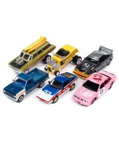 "Street Freaks" 2023 Set A of 6 Cars Release 1 1/64 Diecast Model Cars by Johnny Lightning