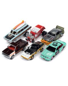 "Street Freaks" 2023 Set B of 6 Cars Release 1 1/64 Diecast Model Cars by Johnny Lightning