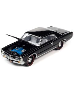 1965 Pontiac GTO Starlight Black with White Interior "MCACN (Muscle Car and Corvette Nationals)" Limited Edition to 4140 pieces Worldwide "Muscle Cars USA" Series 1/64 Diecast Model Car by Johnny Lightning