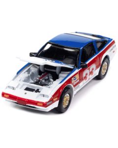 1985 Nissan 300ZX #33 Red White and Blue "Turbo Tribute" "Import Heat GT" Limited Edition to 4812 pieces Worldwide "Street Freaks" Series 1/64 Diecast Model Car by Johnny Lightning