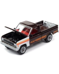 1984 Ford Ranger 4x4 Pickup Truck Medium Canyon Red Metallic with Mismatched Panels "Project in Progress" Limited Edition to 4932 pieces Worldwide "Street Freaks" Series 1/64 Diecast Model Car by Johnny Lightning