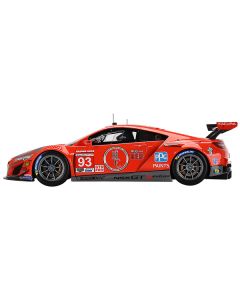 Acura NSX GT3 EVO22 #93 Ashton Harrison - Kyle Marcelli - Tom Long "WTR Racers Edge Motorsports" 12 Hours of Sebring (2022) 1/18 Model Car by Top Speed