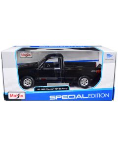 1993 Chevrolet 454 SS Pickup Truck Black 1/24 Diecast Model Car by Maisto