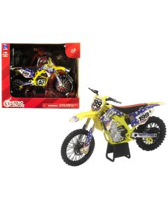 Suzuki RMZ450 Nitro Circus #199 Travis Pastrana Yellow/Blue 1/12 Diecast Motorcycle Model by New Ray