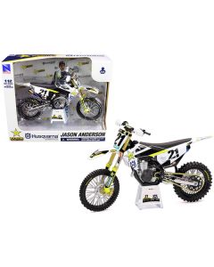 Husqvarna FC450 #21 Jason Anderson "Rockstar Energy Drink" 1/12 Diecast Motorcycle Model by New Ray