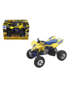 Suzuki Quad Racer R450 ATV Yellow and Blue 1/12 Diecast Model by New Ray