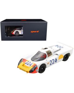 Porsche 907 #224 Vic Elford - Umberto Maglioli Winner "Targa Florio" (1968) with Acrylic Display Case 1/18 Model Car by Spark