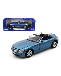 BMW Z4 Convertible Blue 1/18 Diecast Model Car by Motormax