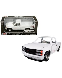 1992 Chevrolet 454 SS Pickup Truck White 1/24 Diecast Model Car by Motormax