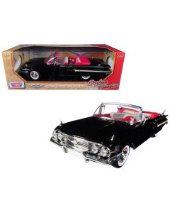 1960 Chevrolet Impala Convertible Black 1/18 Diecast Car Model by Motormax