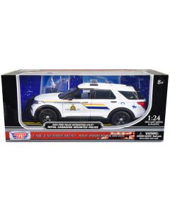 2022 Ford Police Interceptor Utility "RCMP (Royal Canadian Mounted Police)" White 1/24 Diecast Model Car by Motormax