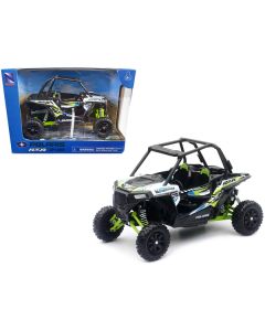 Polaris RZR XP 1000 Dune Buggy White Lightning and Bright Green 1/18 Diecast Model by New Ray