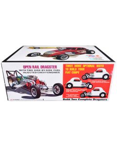 Skill 2 Model Kit Fiat Double Dragster Set of 2 Kits 1/25 Scale Model by AMT