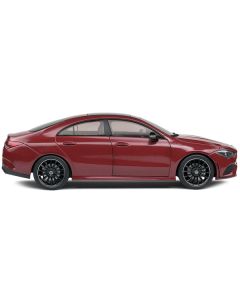 2019 Mercedes-Benz CLA C118 Coupe Rouge Patagonie Red Metallic with Sunroof 1/18 Diecast Model Car by Solido